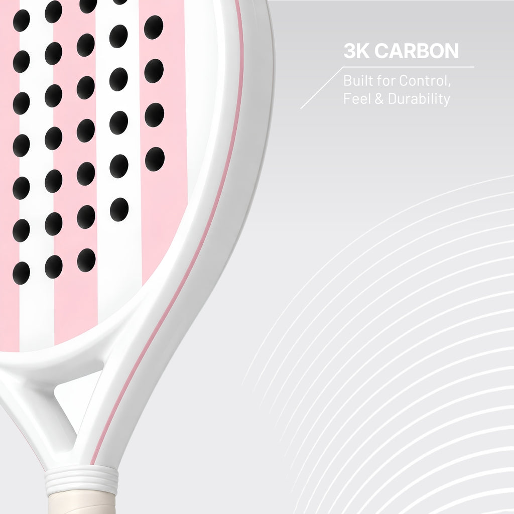 Padel-Schläger Light+ Full Carbon – Pink